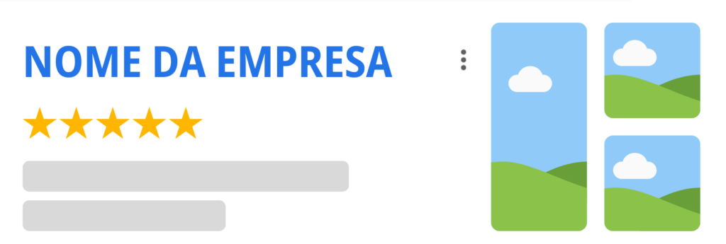 Imagens e vídeos no  google perfil de empresa