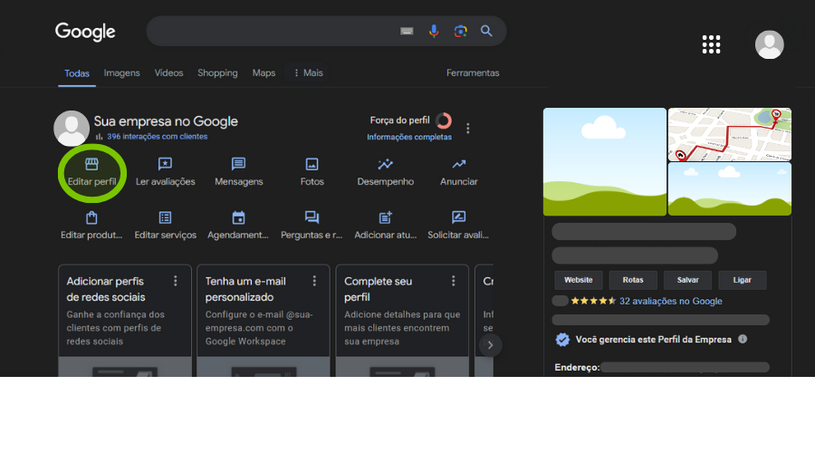 Como adicionar link de midias sociais no Google Perfil de Empresas