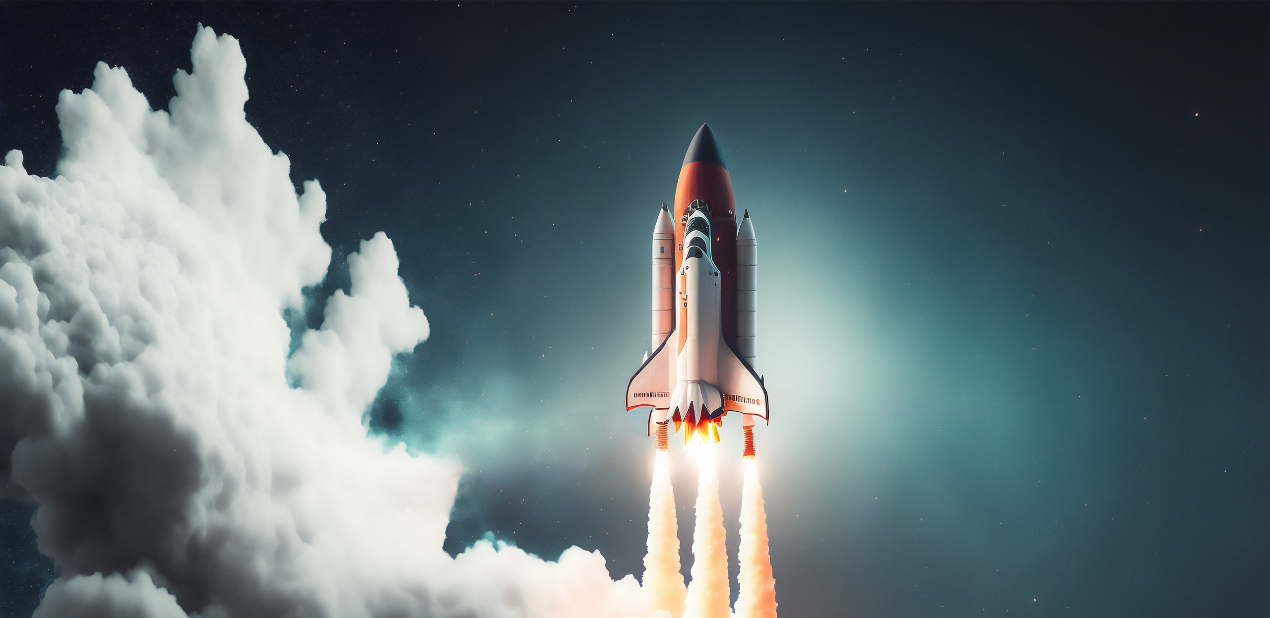 rocket-launch-startup-with-fire-flames-cloud-smoke-starry-sky-background-airplane-shuttle-taking-off-into-depths-space-spaceship-trip-atmosphere
